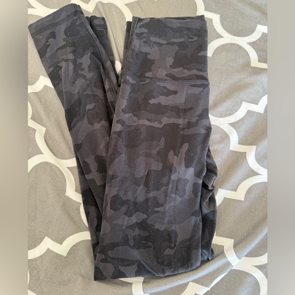 Used Lululemon Camouflage Leggings. Lululemon Align pant II 25”